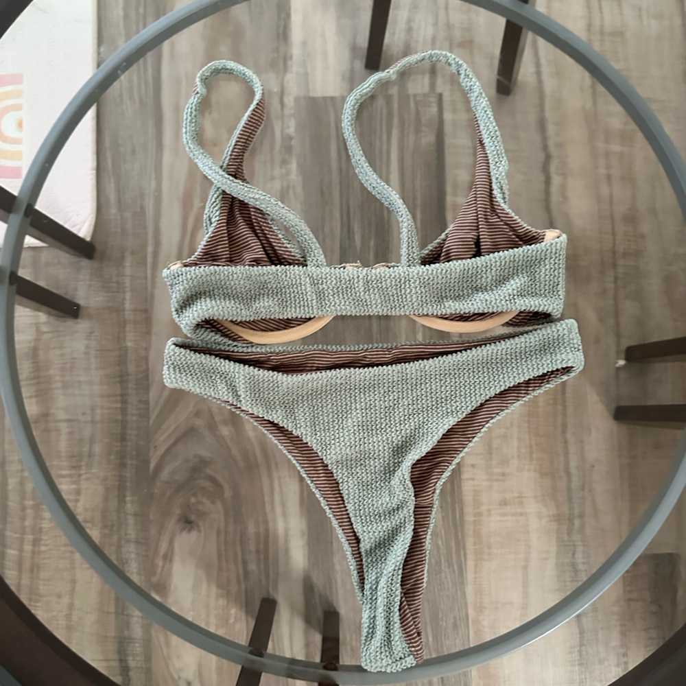 Acacia Swimwear Bikini Set in Fern